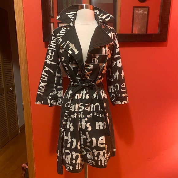 Desigual Jackets & Blazers - Black and white Desigual trench coat